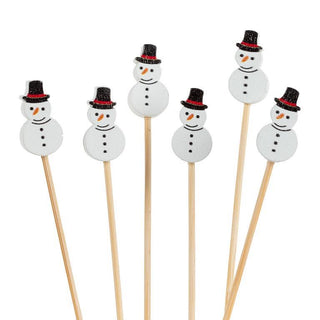 Snowman Picks - 100 Pcs