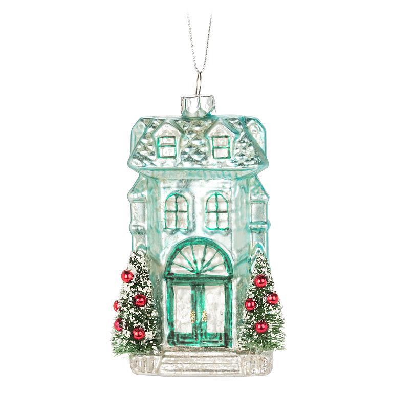 House with Trees Ornament by Abbott Collection