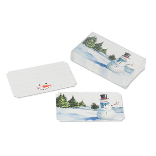 Snowman Mini Note Cards - 50 Pcs by Abbott Collection