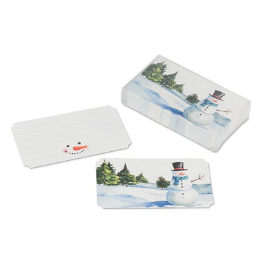 Snowman Mini Note Cards - 50 Pcs by Abbott Collection