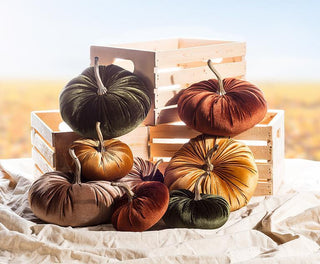 Velvet Pumpkins  - Small