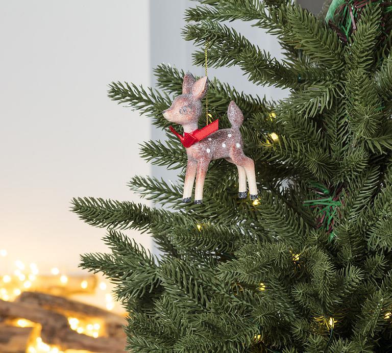 Vintage Standing Fawn Ornament