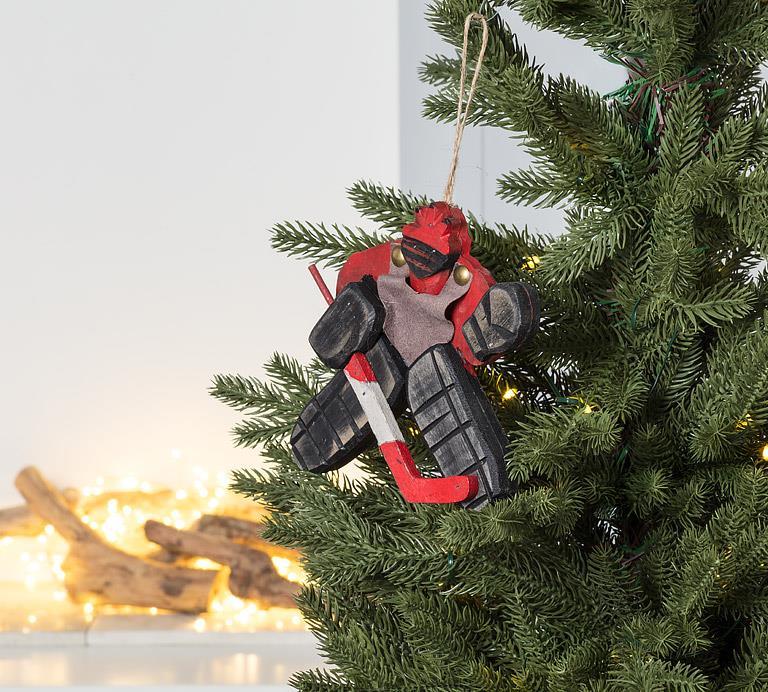 Goalie With Stick Ornament