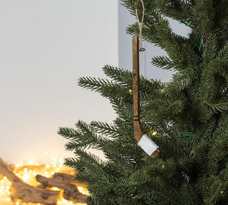Single Hockey Stick Ornament