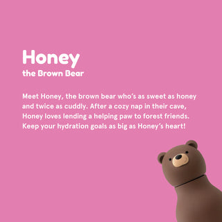 Asobu Bestie Brown Bear Bottle