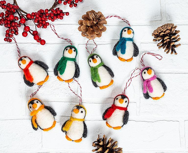 Penguin with Hat Ornament