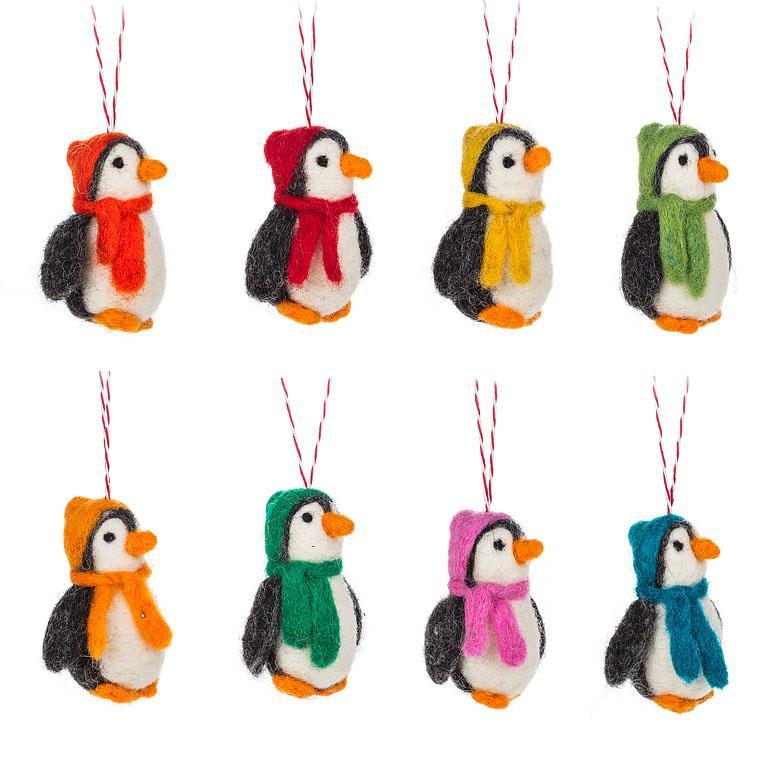 Penguin with Hat Ornament - Assorted collage; no individual source photo exposed