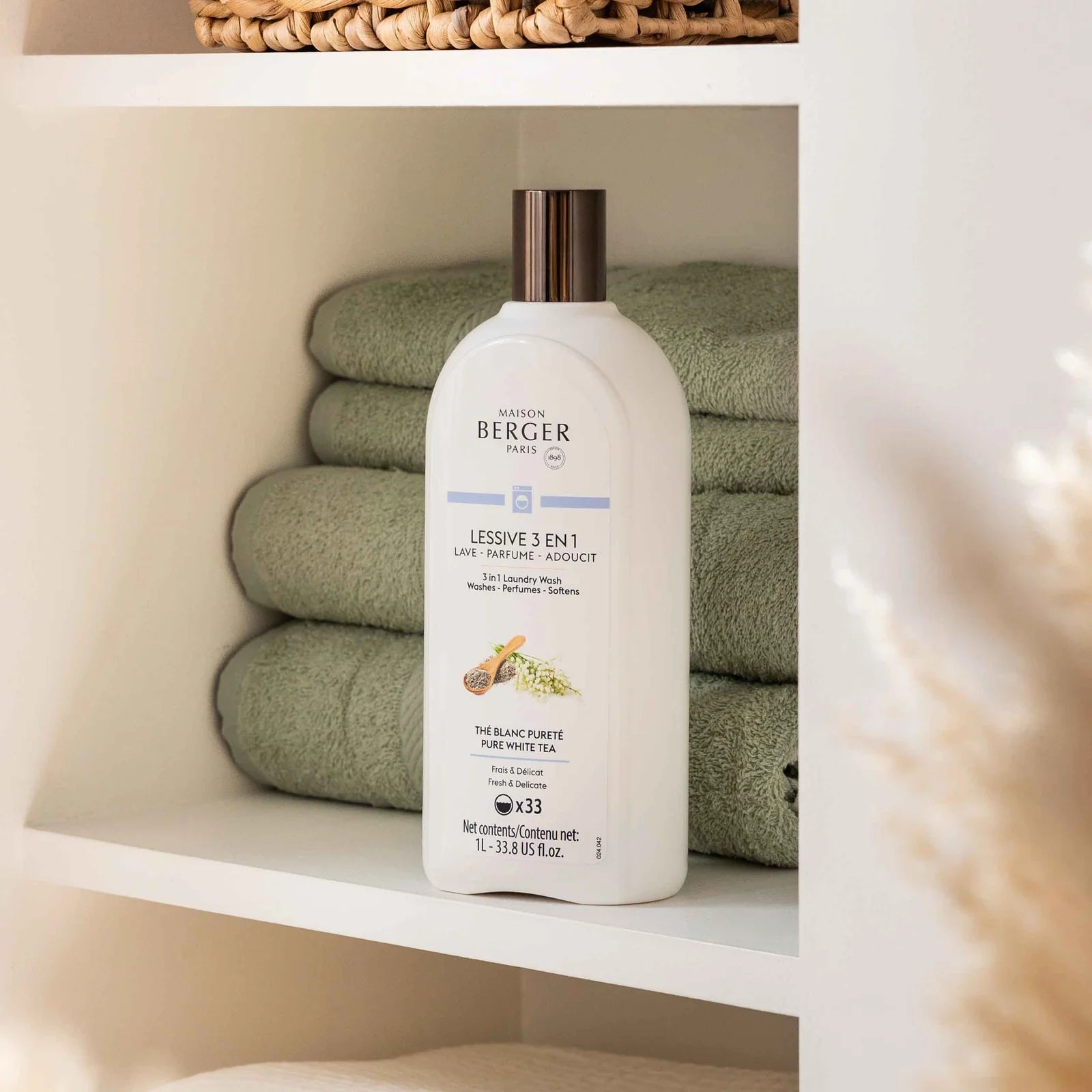 Pure White Tea 3 In 1 Laundry Detergent - Maison Berger