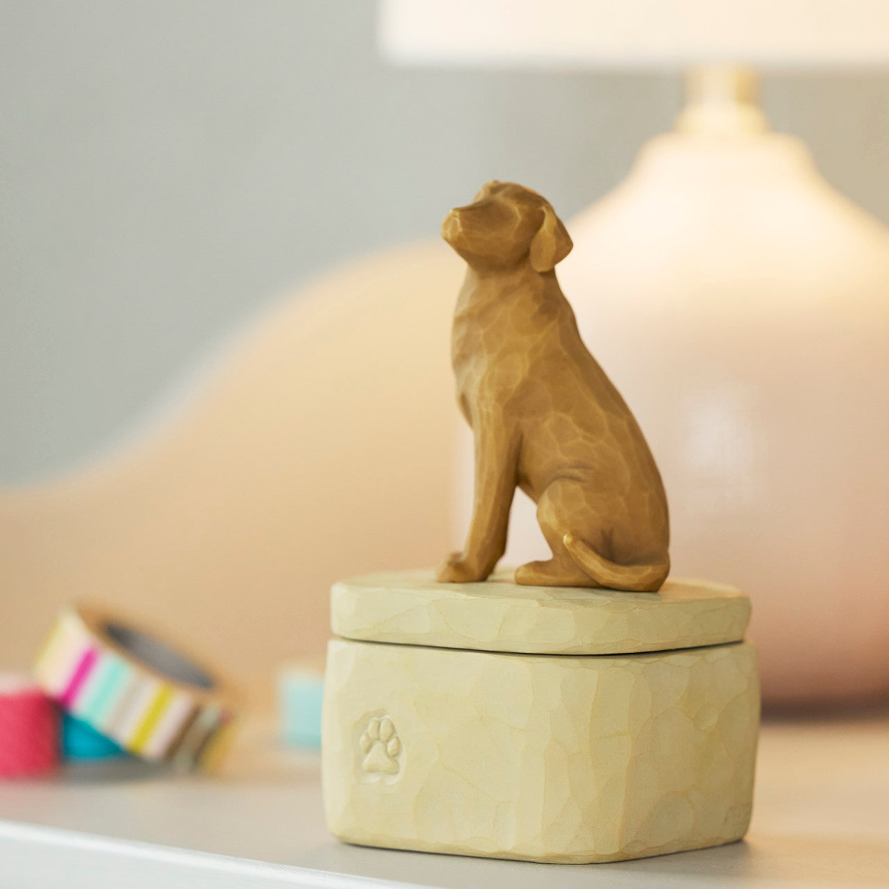 Willow Tree Love My Dog (Golden) Keepsake Box