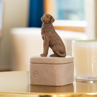 Willow Tree Love My Dog (Dark) Keepsake Box