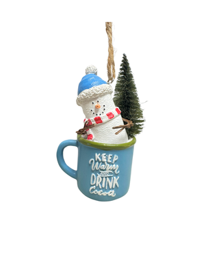 S'mores Keep Warm And Drink Cocoa Ornament
