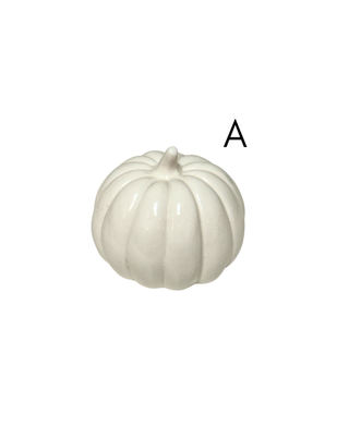 White Ceramic Pumpkins