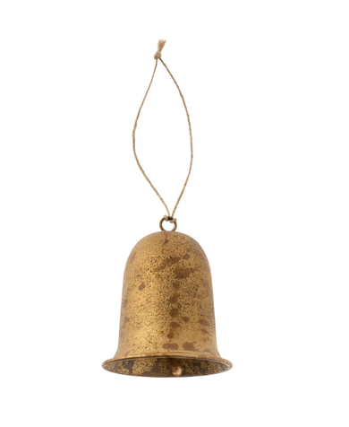 Vintage Enameled Bell Gold - Large
