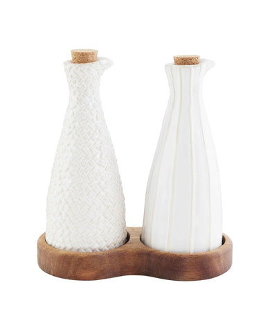 Stoneware Oil And Vinegar Set