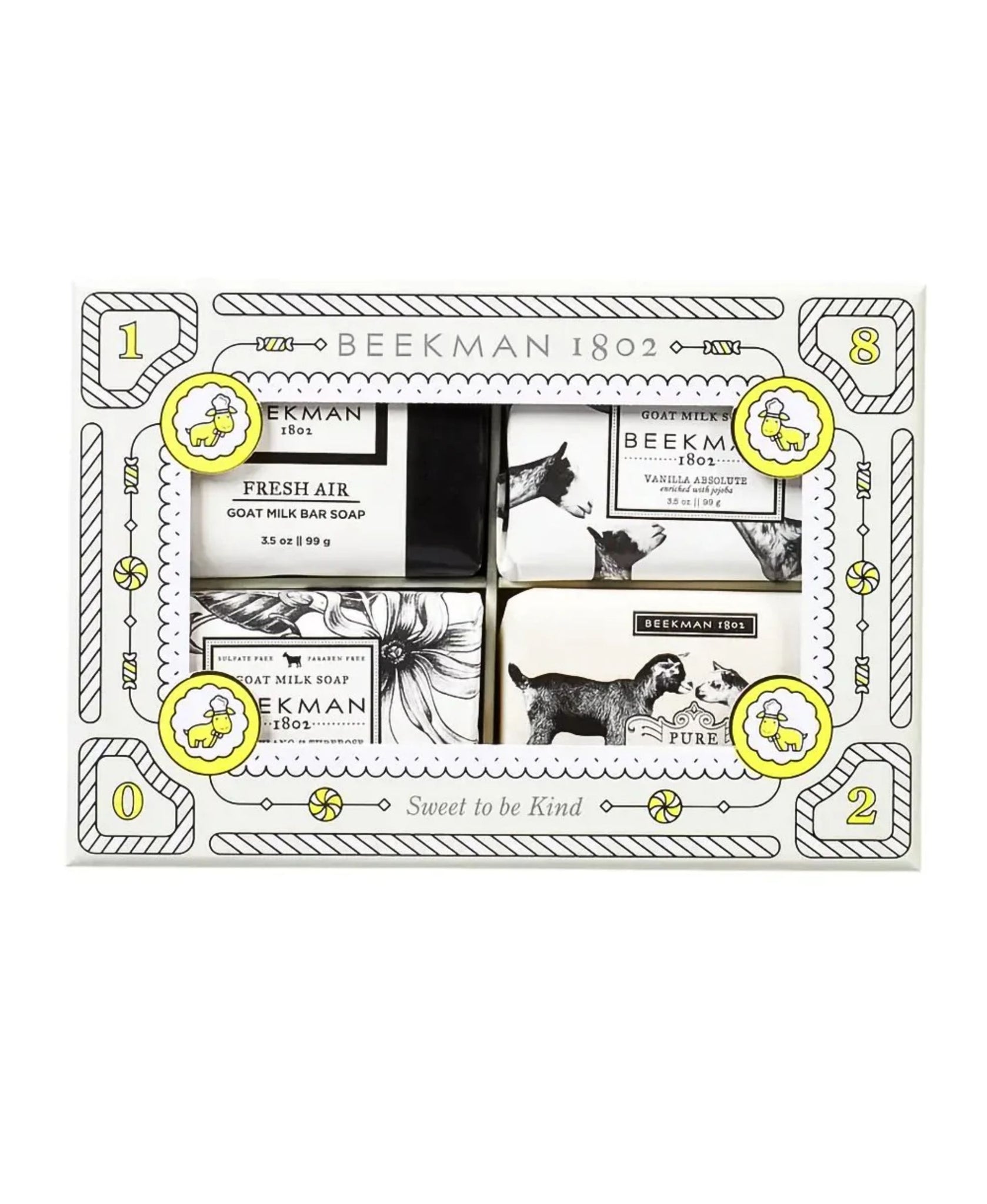 Beekman 1802 4 Piece Travel Bar Soap Gift Set