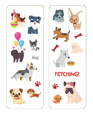 Peter Pauper Press Puppies Sticker Set
