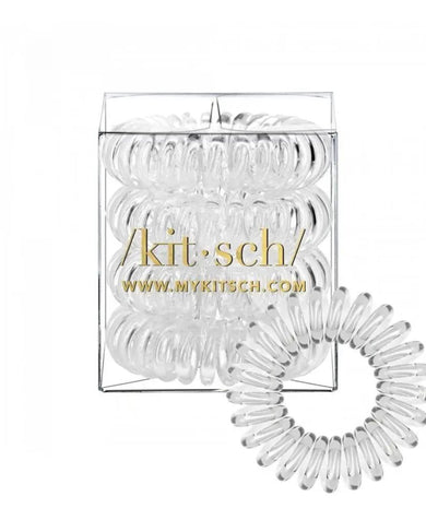 Kitsch Spiral Hair Ties Clear