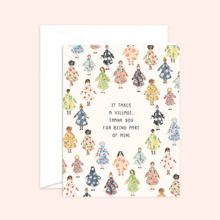 It Takes a Village Thank You Card Blank