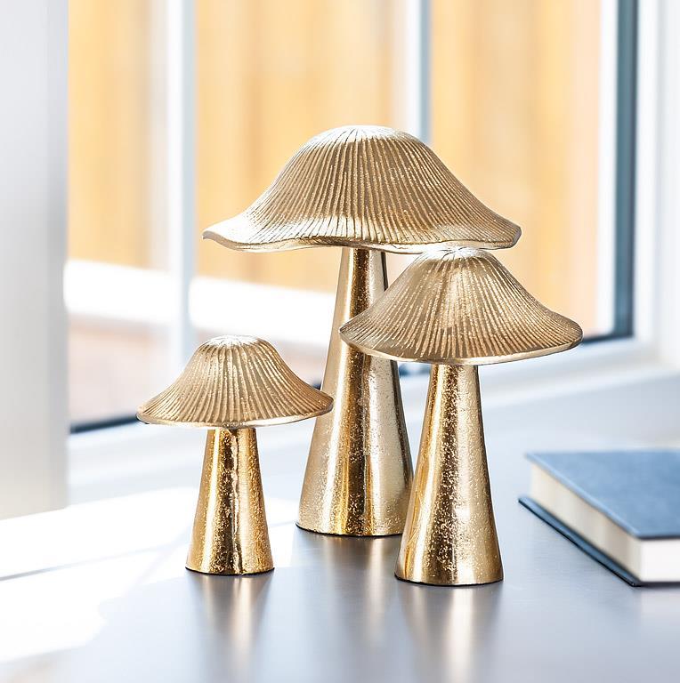 Ribbed Mushroom Gold - Large