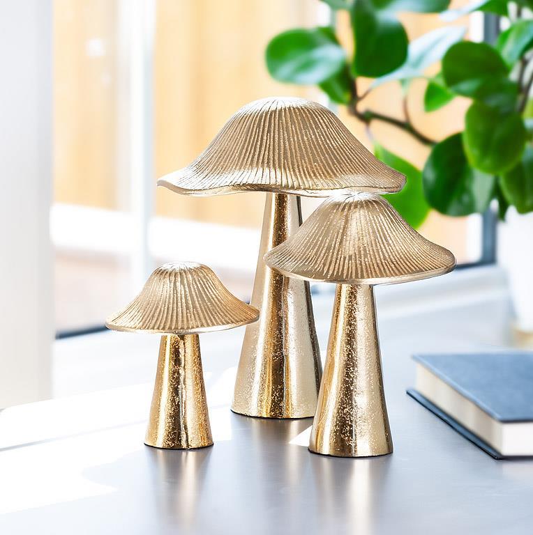 Ribbed Mushroom Gold - Large