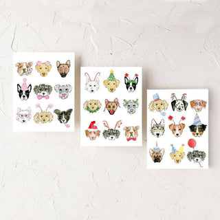 Pretty In Pink Dogs Card Blank