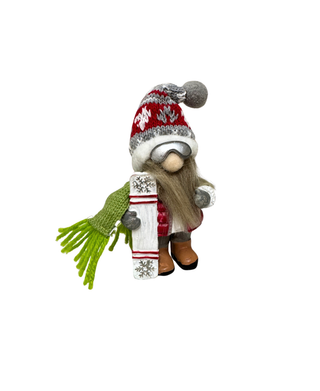 Snowboarding Gnome Figurine