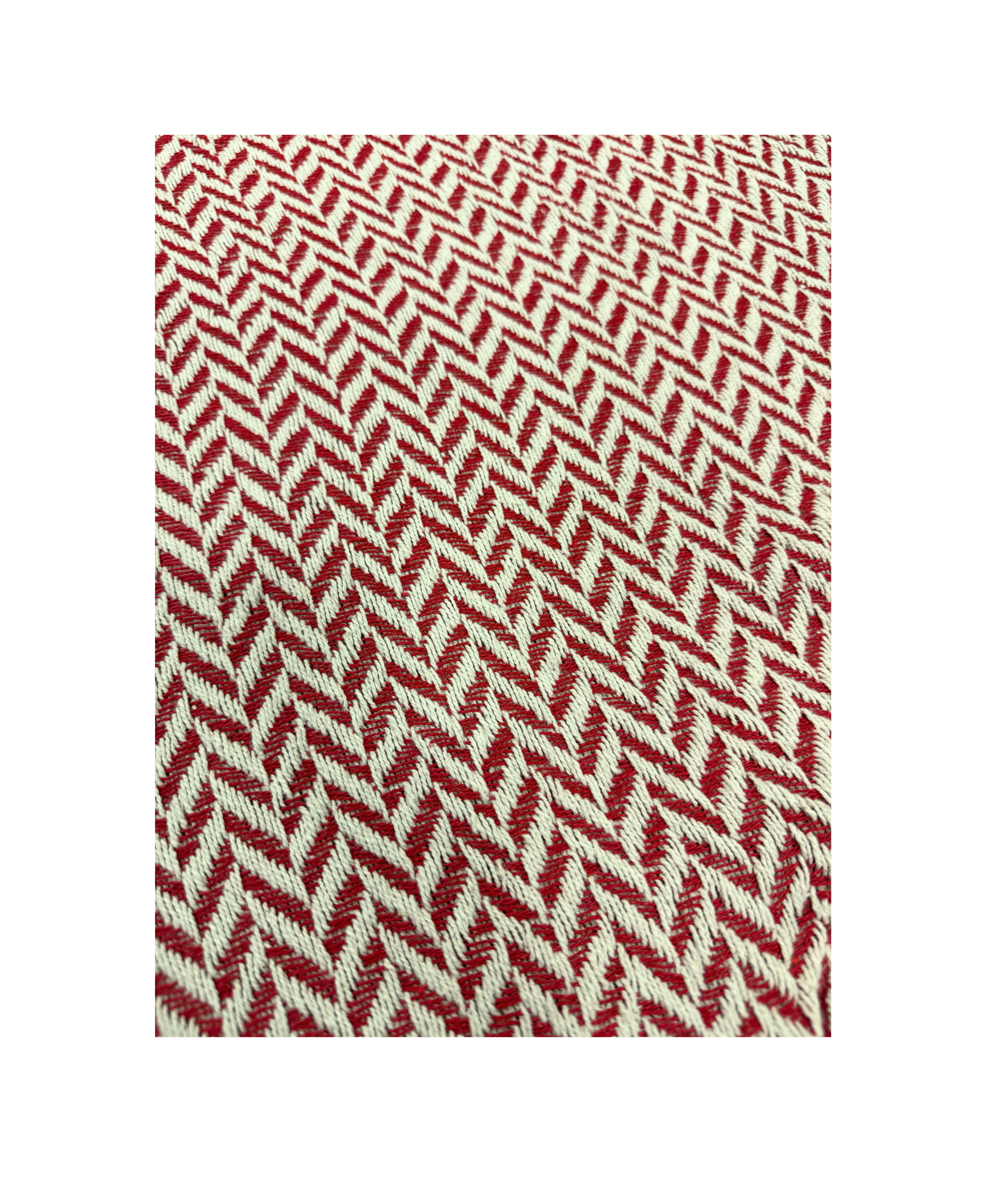 Red And Natural Woven Tree Skirt