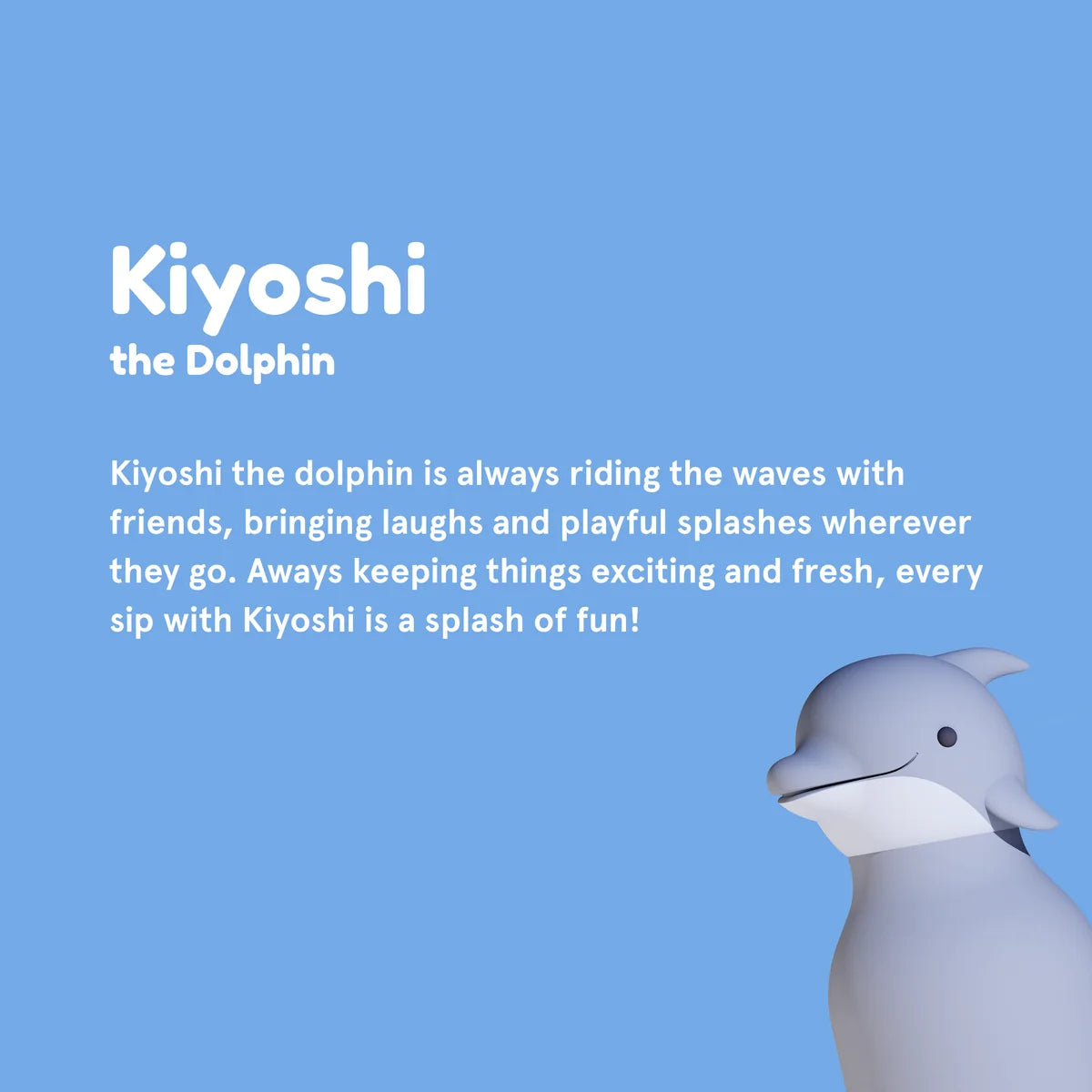 Asobu Bestie Dolphin Bottle