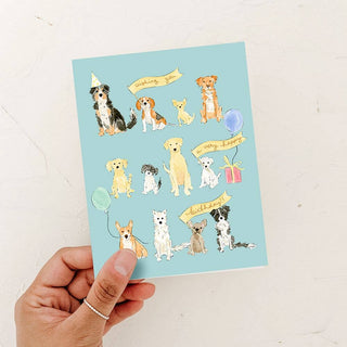Wishing you a Happy Birthday Dog Lover Card Blank