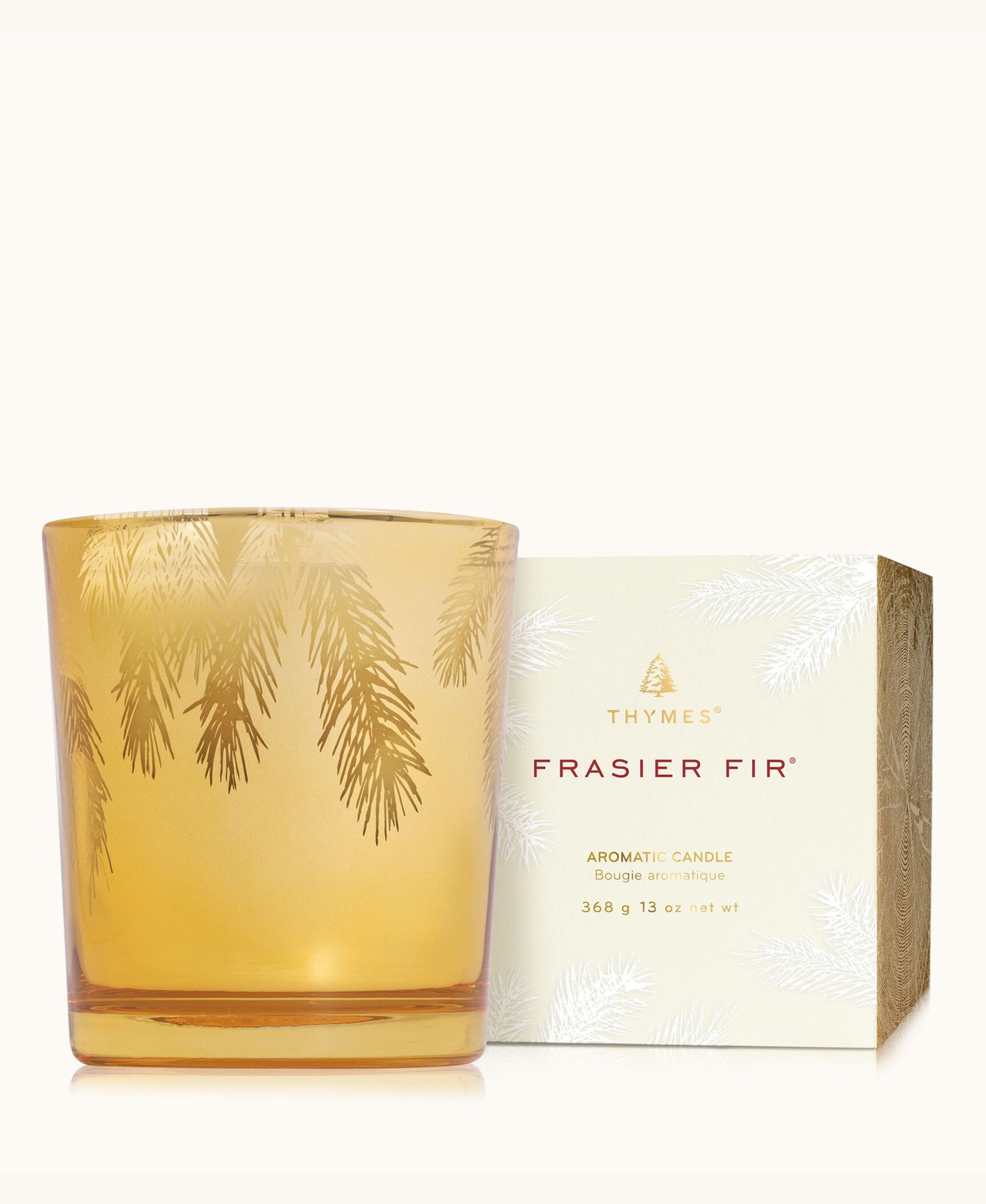 Thymes Frasier Fir Gilded Poured Candle - 13 oz.