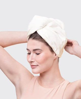 Quick Dry Hair Towel White