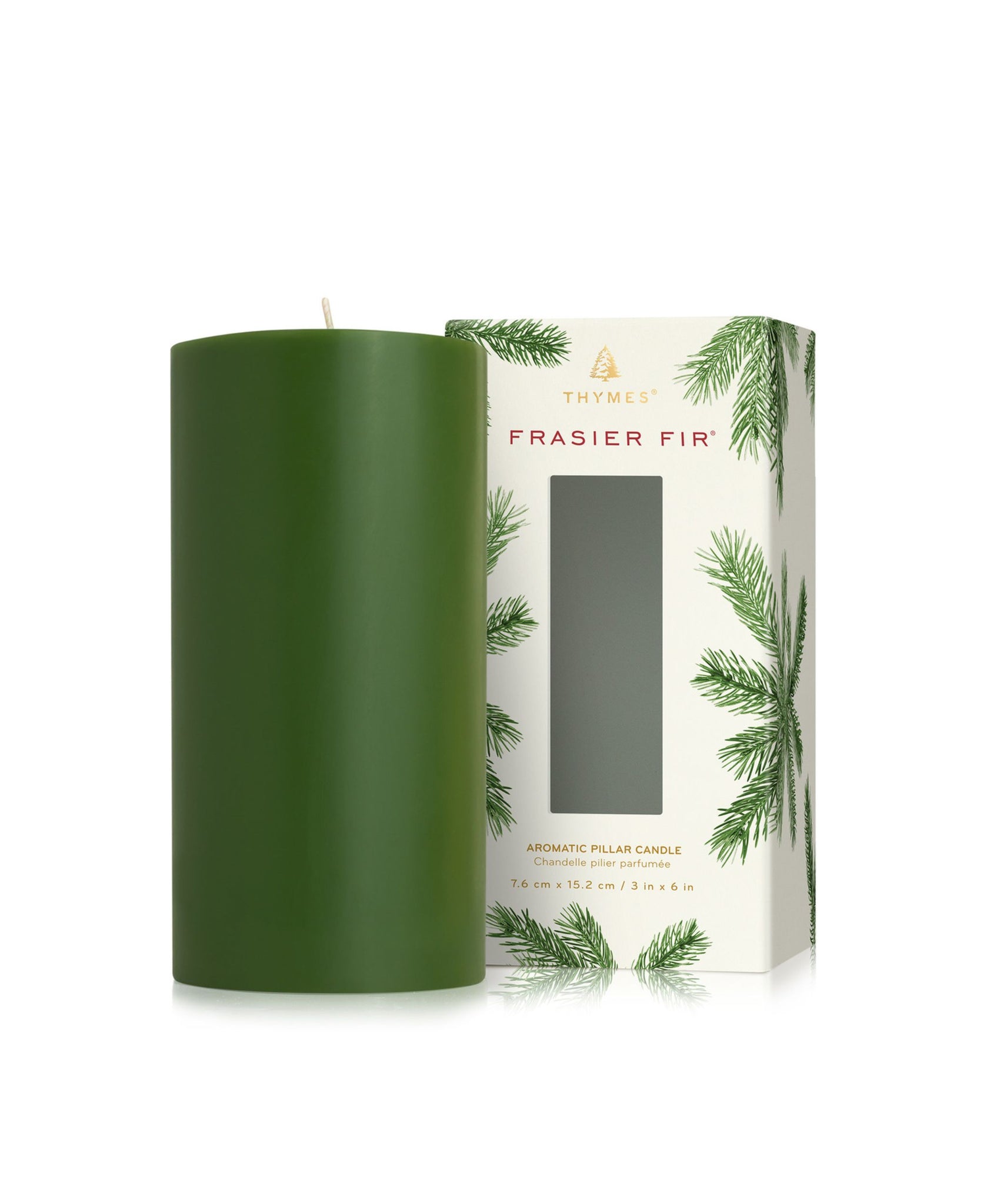 Thymes Frasier Fir Pillar Candle Large