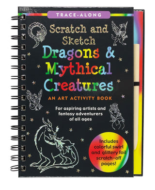 Peter Pauper Press Dragons & Mythical Creatures Scratch and Sketch