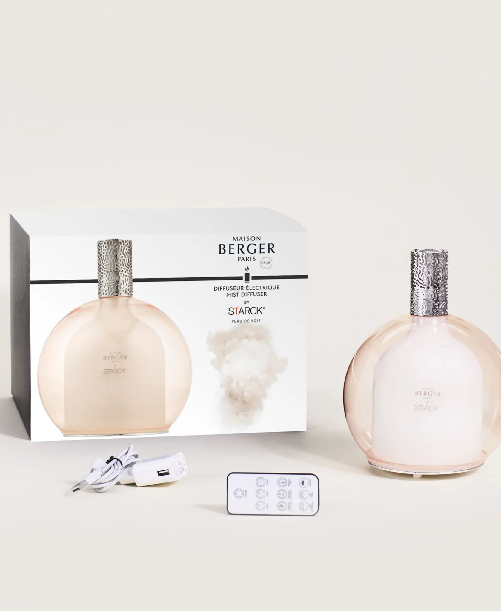 Starck Pink Mist Diffuser Set - Peau De Soie - Lampe Berger