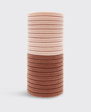 Kitsch Nylon Elastic Hair Ties 20 Pack Blush