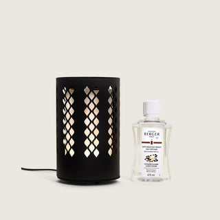 Maison Berger Losange Black Mist Diffuser with Amber Powder