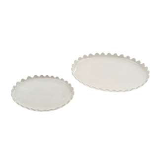 Scalloped Oval Plate - Large
