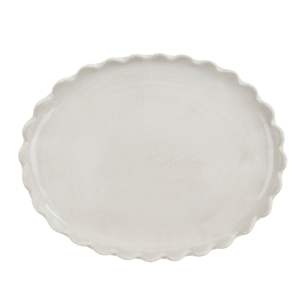 Scalloped Oval Plate - Small