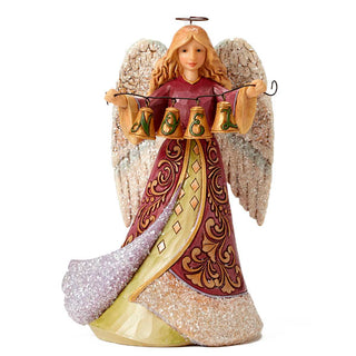 Jim Shore Keep Noel Near Victorian Angel With Bells Figurine