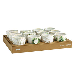 White Christmas Tidbit Dish - Assorted