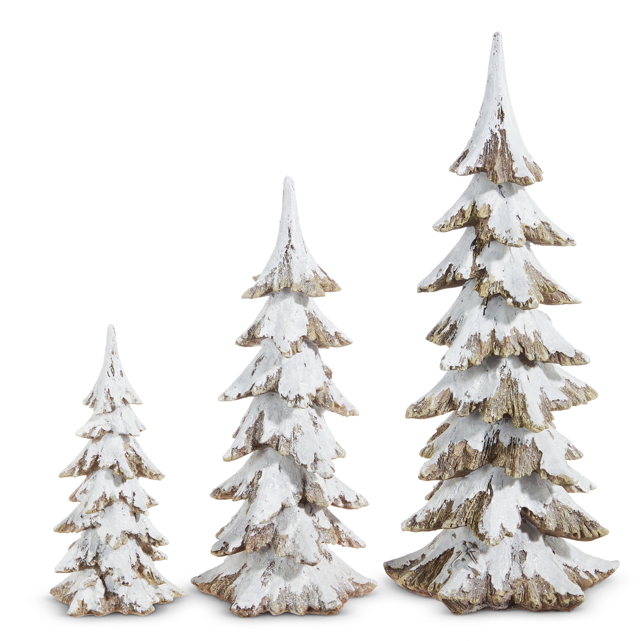 Snowy Tree Set of 3 16.25