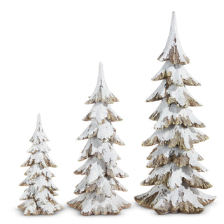 Snowy Tree Set of 3 16.25