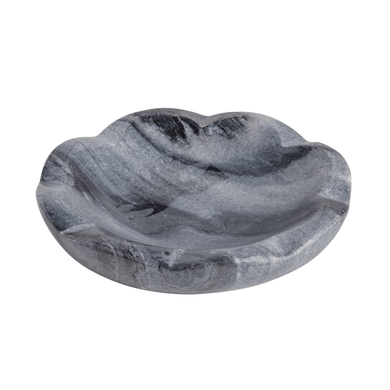 Marble Scallop Dish - Gray