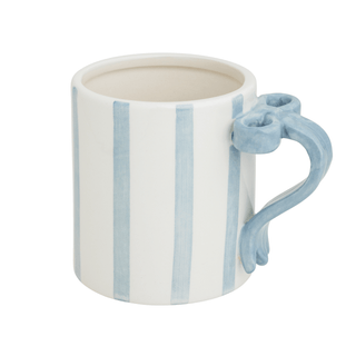 Striped Bow Handle Mug