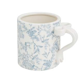 Toile Bow Handle Mug