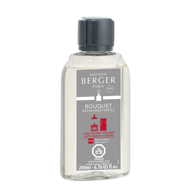 Maison Berger Anti-Odour Kitchen Green & Zesty Reed Diffuser Refill 200mL