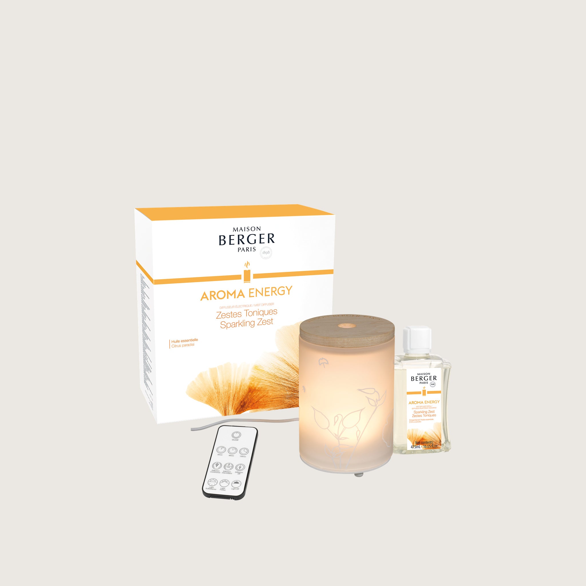 Maison Berger Aroma Energy Mist Diffuser with Sparkling Zest