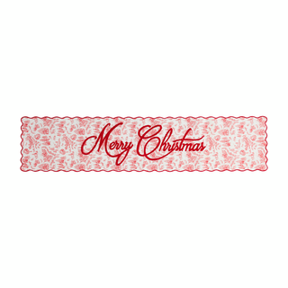 Christmas Toile Table Runner