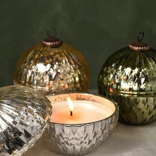 Illume Balsam & Cedar Green Mercury Ornament Candle