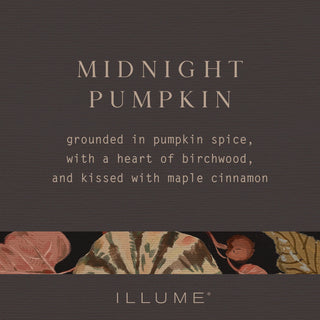 Illume Midnight Pumpkin Small Radiant Glass Candle